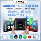 2024 CarPlay TV Auto Wireless Carplay Adapter New Android 13 SM6225 8 128G Smart Box For Netflix Spotify Kia IOS17