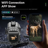 Caza Digital Sight Night Vision Scope with Laser Rangefinder Optical Mini Sight HD Video Monoculars for Hunting Target Aiming