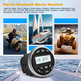 Waterproof Bluetooth Marine Stereo Receiver - MP3 Player & AM/FM Radio