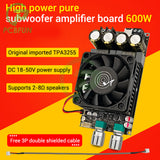 ZK-6001 DC 18-20V Active Subwoofer Amplifier Board Low-Pass Filtering Single Channel 600W Frequency Volume Adjustment TPA3225