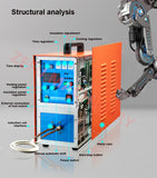 15KW Smelting High Frequency Induction Heating hine Quenching And Annealing Metal Heat Treatment Equipment 220V