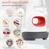 Mini Heat hine T-Shirt Printing Easy Heating Transfer Press Iron hines for Clothes Bags Hats Pads Blanket Leather