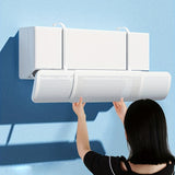 1pc Air Conditioning Deflector Keep Your Home Cool And Comfortable With This Easily Adjustable Portable Air Conditioner Deflector Wall Mount Universal Wind Screen Cover!