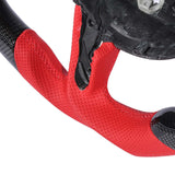 Steering Wheel Epoxy Coating Red 12 O-Clock  Stitching Carbon Fiber Fit for Audi A4/S4/RS4 B8.5 Facelift 2013 2014 2015 2016