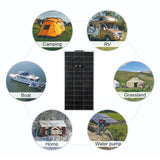 600W/300W Solar Panel Kit - 18V PET Flexible Solar Cell Power Battery Charger for Outdoor Camping, Motorhome, Car, RV, Boat, Yacht.