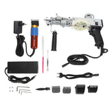 Tufting Starter Kit High Speed 2 in 1 Cut Pile Loop Pile Handheld Electric Rug Tufting Tool Set for Beginners 100240V EU Plug