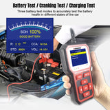 KW681 Car&Motrocycle Battery Tester & OBDII Diagnostic Scanner Tool 2 in 1