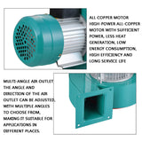 250W High Temperature Resistant Multi-Wing Centrifugal Induced Draft Fan 370W380V Industrial Blower
