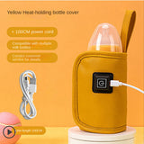 USB Milk Water Warmer Travel Stroller Insulated Bag Baby Nursing Bottle Heater Safe for Outdoor Winter -Green