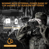 Infrared Digital Night Vision Binoculars 2.5" 1080P HD 4X Digital Zoom 600m Full Dark Night Vision Goggles Video Record for Hunt