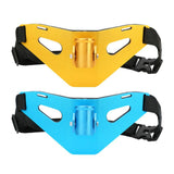 Adjustable Fish Rod Holder Aluminum Fishing Fighting Waist Belt Fishing Bracket