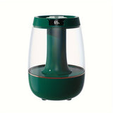 1pc, 101.44oz Portable Dual Spray Humidifier, Small Desktop Cool Mini Humidifier With Small Night Light, USB Personal Desktop Humidifier