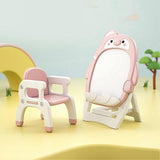 Magnetic Drawing Board Adjustment Height Smoother Drawing Writing Safe Magnetic Graffiti Board with Stand for Kids sakura pink