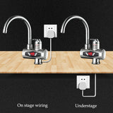 Instant Heater Faucet Tankless Heaters Kitchen Hot Water Tap Bathroom Heating Electric 220v Stainless Steel Shell