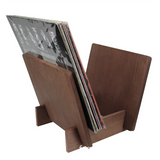 Vinyl Storage Holder Solid Wood Stand Desktop Display Music Record Collection