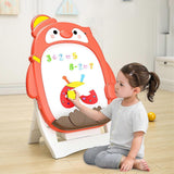 Magnetic Drawing Board Adjustment Height Smoother Drawing Writing Safe Magnetic Graffiti Board with Stand for Kids Red