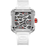 Luxury Men's Watch ONOLA Fahion Hollow Full Automatic  Watches Men Silicone Tape Waterproof Wristwatch Clock
