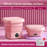 Portable Washing Machine 4.5L - EU/US/UK/AU. Mini Dehydratable for Dormitory, Student. Sock/Underwear/Panties. Rental & Travel. Free Shipping.