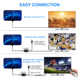 Free Shipping I25DB High Gain Indoor Digital TV 8K 4K 1080P HDTV Antenna For DVB-T DVB-T2 500 Mile HD VHF UHF Signal Rec