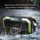 Hand Crank Radio Multifunctional Flashlight IPX5 Waterproof Bluetooth-compatible Household Phone Charger Orange