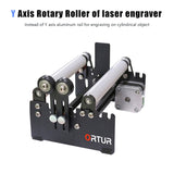 Y-aixs Automatic Rotary Roller for Engraving hine Ortur 3D Printer Master/ Laser Master 2