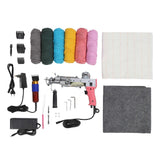 Carpet Tufting Tool Professional 2 in 1 Efficient Safe Carpet Tufting Kit for Beginners for Carpet Making DIY Crafts 100240V EU Plug