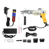 Tufting Starter Kit Safe Handheld 2 in 1 Cut Loop Pile Rug Tufting Tool Set with Trimmer for Beginners 100240V EU Plug