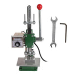 Hot Foil Stamping Machine Portable Leather Craft Pressing Manual Heat Press ToolS UK Plug 220V