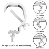 1.18-2 Inch,10 Pack Stage Lights Truss Clamps,Fit 30-50mm OD Tube, Load 55LB C Clamp for DJ Lighting