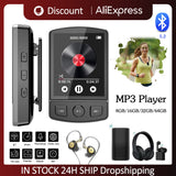Bluetooth 5.2 Music Stereo Speaker Mini MP3 Player Portable Sport Clip Support E-Book FM Radio Recording
