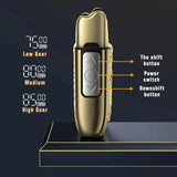 RESUXI LK-2010 All Metal IPX6 Waterproof Electric Shaver Hair Trimmer For Men Double Foil Shavers Adjustable Motor Speeds Gift