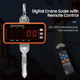 Digital Hanging with 65ft Remote Control Heavy Duty Crane Scale Dimmable LED Industrial Hook Scales 1500kg/1000kg/500kg