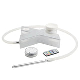 CRUSHER Acrylic X Shape Hookah Set with Tobacco Water LED Light Narguile Complete for Party Smoking Pipe Accessories