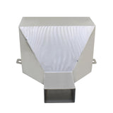 for stainless steel square funnel 1PC Side inlet Hopper siphon rainwater discharge downspout hopper