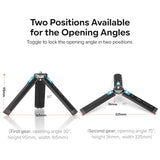 Desktop Mini Travel Stand Metal Phone Tripod 1/4Inch Screw 2-Level for Gimbal Stabilizer Selfie Stick DSLR Camera