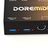 Doremidi Hub-8 6X6 Midi Interface Host X2 for Midi Keyboard Piano Keyboard Instrument Cable Midi Hub Box 96 Channels