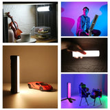 For 17cm Photo Full Color RGB Magnetic LED Fill Handheld Light Wand Vlog Stick