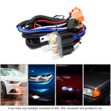 Universal H4 Relay Kit LED Headlight Brightener Wiring Harness 12V 24V Modification With 25A Fuse Ceramic Socket