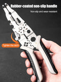 Multifunctional Professional Elbow Stripper Pliers Electrician Wire Crimping Cutter Wiring Scissors Hand Tool