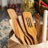 5pcs Wooden Spatula Cookware Set, Wooden Cooking Utensils