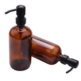 18 Oz Hand Glass Stainless Steel Push-Type Dispensing Bottle Soap Dispenser