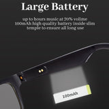 Bluetooth 5.0 Smart Glasses Music Voice Call Sunglasses Compatible With Ios Android Support Prescription Lens Customization