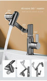 Digital Display LED Basin Faucet 360 Rotation Multifunction Stream Sprayer Hot Cold Water Mixer Sink Tap Bathroom
