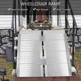 Folding Portable Wheelchair Ramp Aluminum Mobility Scooter Carrier Rack With Handle