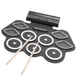 Digital Electronic Drum Kit Compact Size Usb Silicon Drum Set 9 Pads Drum Pads with Drumsticks for Students Beginner Gift