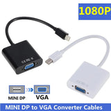 For Book Air Pro i Thunderbolt DisplayPort Display Port Mini DP To VGA Cable Adapter 1080P for HDTV Monitor
