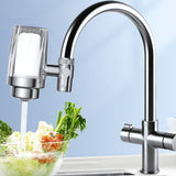 1pc Detachable and Washable Stainless Steel Faucet Water Purifier - Enjoy Clean and Healthy Water at Home