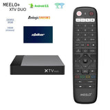 MEELO plus XTV Duo Decoder STALKER xtream codes Amlogic S905W2 2G 16G 4k TV BOX Dual WIFI Android 11 AV1 HDR BT 100m lan
