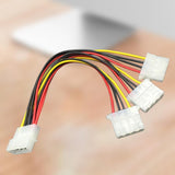 Metal Power Cable Wear-resistant Unique Big 4-pin 1-to-3 IDE Molex Male to Female Adapter