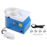 Electric Pottery Wheel Machine 250W Sky Blue Low Noise Variable Speed Brushless Compact Kids Pottery Machine AU Plug